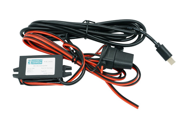 19161 - POWER SUPPLY 12-24 VDC 5V 3A BARE WIRE USB-C
