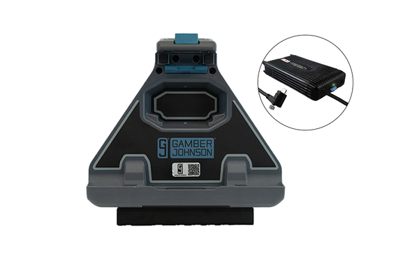 7170-1055-00 - KIT: Dell 7030 Tablet Vehicle Cradle (No electronics) with LIND 100W USB-C Auto Power Adapter (#7300-0621)