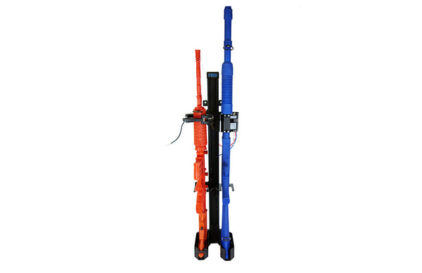 7160-1097-02 - Gun Mount, Double, with shotgun style lock and SC-6 lock