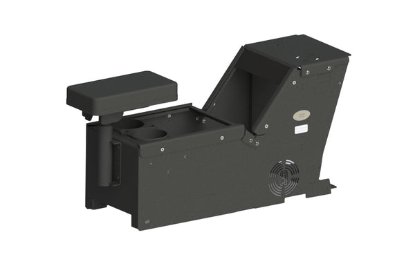 7170-0166-07 - Kit, 2012-2019 Ford PI UTILITY Console Box, Cup Holder, Armrest, Faceplate 15082. Includes 3 faceplates and 3 filler panels.