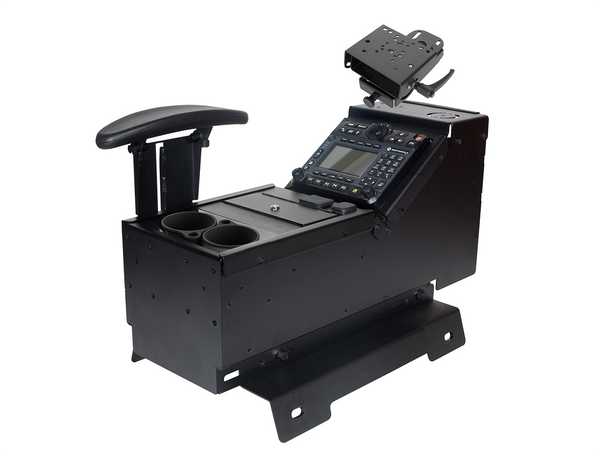 7170-0237-06 - Kit, 2015-2020 Tahoe Console Box (Silverado Truck) w/ Armrest, Cup Holder and 7160-0500. Includes 3 faceplates and 3 filler panels.