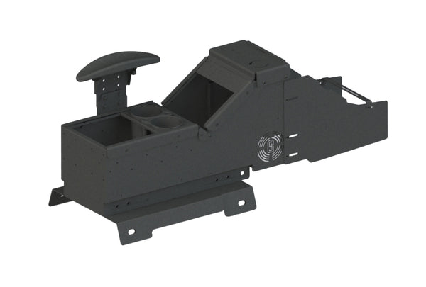 7170-0237-09 - Kit, 2015-2020 Tahoe Console Box (Silverado Truck) w/ Armrest, Cup Holder, Armrest, USB/AUX Input Faceplate, Wings. Includes 3 faceplates and 3 filler panels.