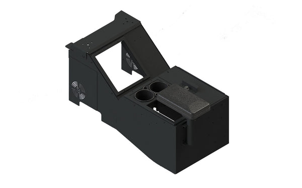 7170-0727-01 - KIT - F150 (2015-2020) F250-F550 (2017+) F-Series Console Box with Cup Holder and Rear Armrest