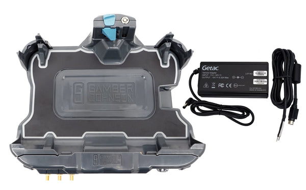 7170-0962-03 - KIT: Getac ZX10 Tri RF Vehicle Docking Station with Getac 120W Auto Power Adapter with Bare Wire Lead (7300-0516)