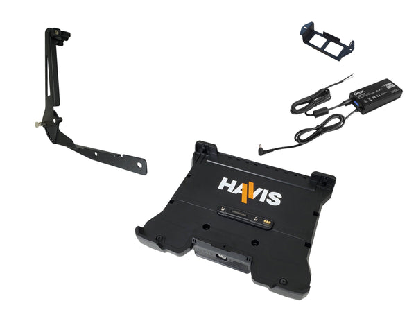 Havis PKG-DS-GTC-1205-BW | Package – Docking Station For Getac B360 and B360 Pro Laptops With External Power Supply with Bare Wire & Screen Support