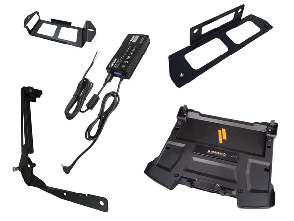 Havis PKG-DS-GTC-617-BW | Package – Docking Station For Getac S410 Notebook With External Power Supply with Bare Wire, Power Supply Mounting Bracket & Screen Support