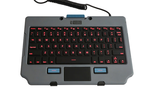 7170-0817-01 - KIT: Rugged Lite Backlit Keyboard and Quick Release Keyboard Cradle