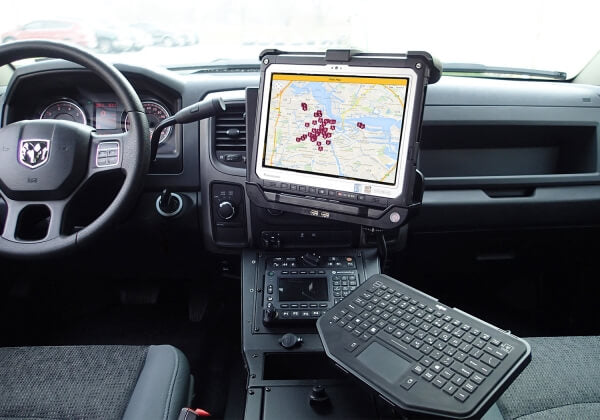 Havis C-DMM-3111 - Heavy-Duty Dash Mount for 2013-2023 Dodge Ram 1500, 2500, 3500 Retail, 1500 Special Services Police, and 1500 Tradesman Pickup Trucks with “Classic” DS Body style