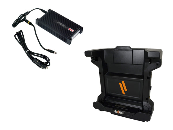 Havis DS-DELL-602-2 - Docking Station for Dell 7220 and 7212 Tablets With Advanced Port Replication, Dual Pass-Thru Antenna Connections and LIND Power Supply