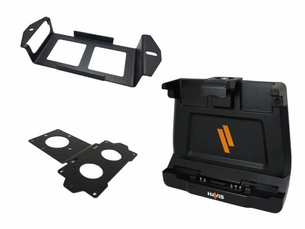 Havis PKG-DS-GTC-1303-3 - Package - Cradle for Getac ZX10 Tablet With Triple Pass-Thru Antenna Connections and Power Supply Mounting Brackets