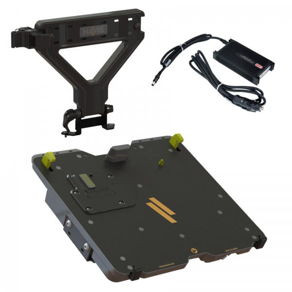 Havis PKG-DS-GTC-312-3 - Package - Docking Station For Getac V110 Convertible Notebook With Triple Pass-Thru Antenna Connections, External Power Supply and Screen Support
