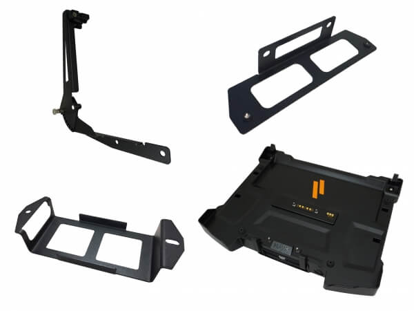 Havis PKG-DS-GTC-619-3 | Package – Docking Station For Getac S410 Notebook With Triple Pass-Thru Antenna Connections, Power Supply Mounting Bracket & Screen Support