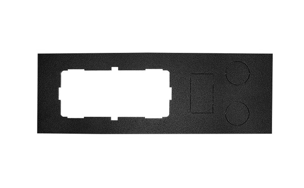 17100 - Faceplate, Ford Transit Factory AUX Switch Relocation, with 1 Switch/Dual USB and 2 Power Port Knockouts (2015-2023)
