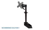 7110-1325 - Zirkona Welded Pole Mount (4 bolt hole to vehicle base)