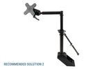 7110-1325 - Zirkona Welded Pole Mount (4 bolt hole to vehicle base)