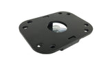 7160-0436 - 10 degree Angled Lowswivel with .38" Hole, mounts on 3/8" stud. GJ and VESA 75 mounting pattern.