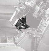 7160-0750 - VESA 75 / GJ Standard Clevis with 3-stud adapter plate for smiley-face mounting pattern. (VESA 75, GJ, AMPS, NEC mounting patterns)