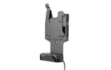 7160-0879 - QUICK RELEASE WALL MOUNT FOR GETAC F110.  Two-piece quick release adapter plate with power supply holder. 
