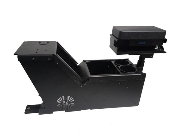 7170-0166-02 - Kit, 2012-2019 Ford PI UTILITY Console Box, Cup Holder and Printer Armrest.   Includes 3  faceplates and 3  filler panels.