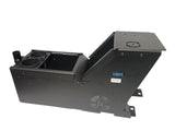 7170-0166-03 - Kit, 2012-2019 Ford PI UTILITY Console Box, Cup Holder and Vertical Surface Mount w/ hardware bag (for armrest).   Includes 3  faceplates and 3  filler panels.