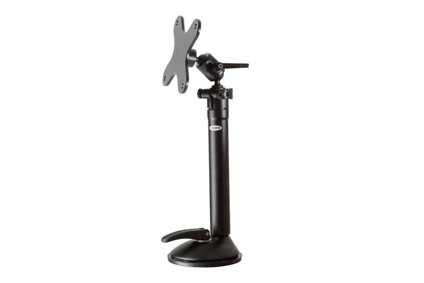 7170-0588 - HEIGHT-ADJUSTABLE SUCTION-CUP DESKTOP MOUNT  (Includes 7110-1232 Suction-cup Base, 7110-1230 Telescoping Pole, 14145 Threaded Adapter, 7110-1234 Small Joiner, 14139 Vesa 75 Adapter Plate)