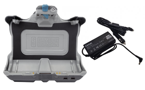 7170-0996 - KIT: Getac UX10 TRI RF dock (7160-1813-03) and Getac 120W power adapter w/ Cig lighter connector  (#7300-0471) (was 7170-0696-03)