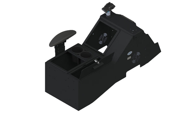 7170-0882-03 - KIT - 2021+ Ford F-150 Wide Body Console Box with Cup Holder and Side Armrest 