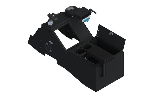 7170-0882-04 - KIT - 2021+ Ford F-150 Wide Body Console Box with Cup Holder, Rear Armrest, and 9