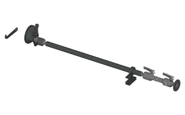 7170-0942 - Suction Cup with Dash Support and Dogbone with Amps Plate