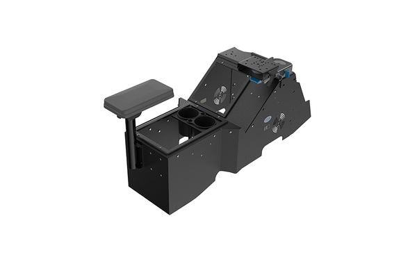 7170-1077-02 - KIT - 2021+ FORD F150 WIDE-TO-NARROW CONSOLE W/ CUP HOLDER, TALL ARMREST, & MONGOOSE XLE 9