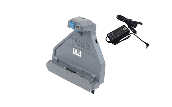7170-1088-00 - KIT: Getac ZX80 NO RF Vehicle Docking Station with Getac 120W Auto Power Adapter w/ Cigarette Lighter (#7300-0471)