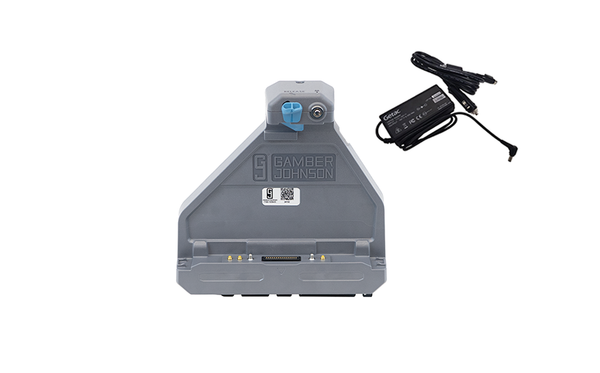 7170-1088-03 - KIT: Getac ZX80 TRI RF Vehicle Docking Station with Getac 120W Auto Power Adapter w/ Cigarette Lighter (#7300-0471)