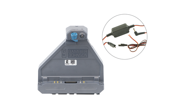 7170-1136-03 - KIT: ZX80 Docking Station TRI RF with Getac 65W power adapter w/ bare wire lead (#7300-0744)