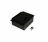 C-AP-0625-L | 6″ Accessory Pocket W/Hinged Lid & Lock, 2.5″ Deep