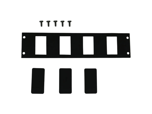 Havis C-BL-4 | Console Accessory Bracket Kit with 3 Blanks for Rectangular Accessories