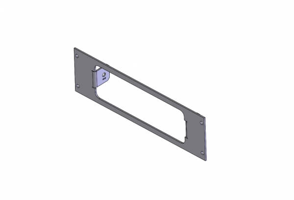 Havis C-EB25-WTA-1P | 1-Piece Equipment Mounting Bracket, 2.5″ Mounting Space, Fits Whelen TACTL5 & TACTL6