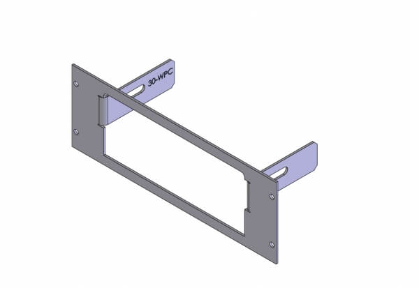 Havis C-EB30-WPC-1P | 1-Piece Equipment Mounting Bracket, 3″ Mounting Space, Fits Whelen Power Control Center