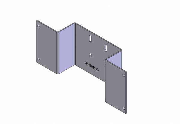 Havis C-EB35-RHP-1P | 1-Piece Equipment Mounting Bracket, 3.5″ Mounting Space, – Fits AceK9 Hot-N-Pop control head used in Havis Model K9-A-201 Series kits