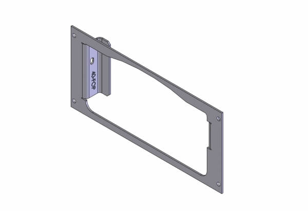 Havis C-EB40-FOP-1P | 1-Piece Equipment Mounting Bracket, 4″ Mounting Space, Fits Feniex C-4200