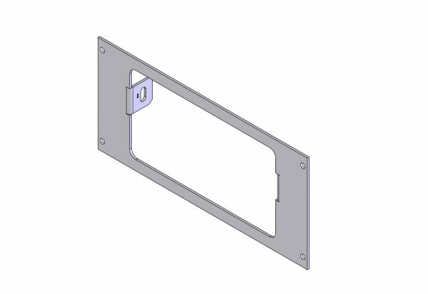 Havis C-EB40-WS2-1P | 1-Piece Equipment Mounting Bracket, 4″ Mounting Space, Fits Whelen 295HFS Series