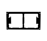 C-EB45-AP2-1P | 1-Piece Equipment Mounting Bracket, 4.5″ Mounting Space, Fits Two Motorola APX-Series Chargers