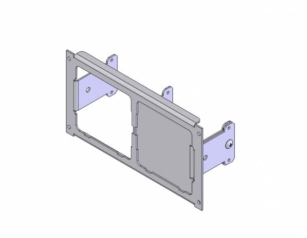 Havis C-EB45-APX-1P | 1-Piece Equipment Mounting Bracket, 4.5″ Mounting Space, Fits Motorola APX-Series Chargers