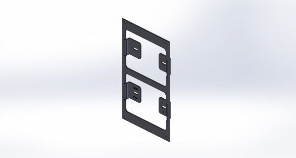 Havis C-EB50-WSB-1P | 1-Piece Equipment Mounting Bracket, 5″ Mounting Space, Fits Dual Whelen Arges Controllers