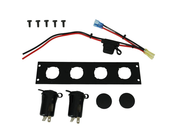 Havis C-LP-2 | Console Accessory Bracket Kit with 2 Lighter Plug Outlets