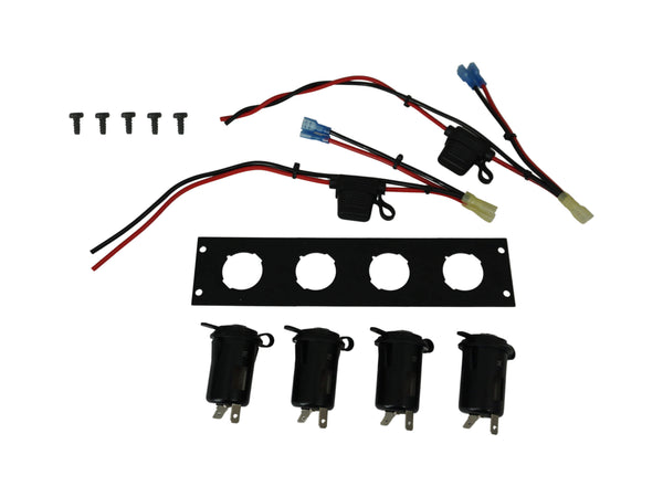 Havis C-LP-4 | Console Accessory Bracket Kit with 4 Lighter Plug Outlets