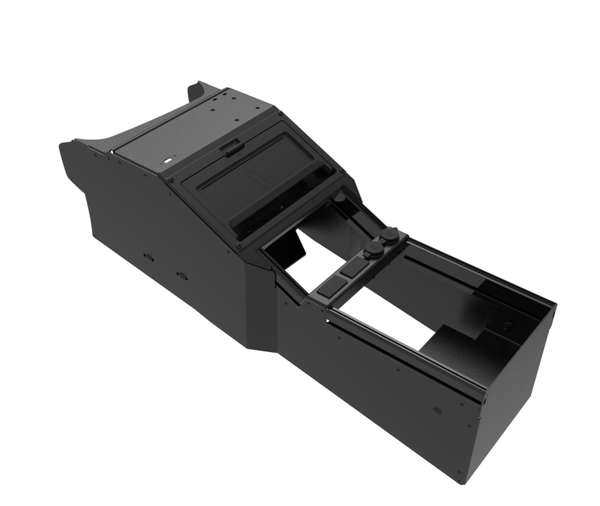 Havis C-VS-0410-DUR-PM | Vehicle-Specific 14″ Angled Console with PocketJet 8 Internal Printer Mount for 2021-2025 Dodge Durango Pursuit