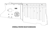 7170-0822-04 - KIT - 2020+ Ford Utility Deep Console Kit with PRNTR Mount, Cup Holder, Rear Armrest, & 9" Mongoose