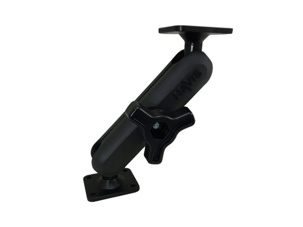 Havis DBM-1100-KL-0101 | Dual Ball Mount with 1.00″ Knob-Style Long Housing & Two Standard AMPS Plates