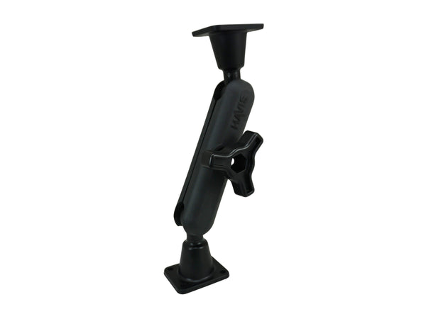Havis DBM-1100-KL-0202 | Dual Ball Mount with 1.00″ Knob-Style Long Housing & Two Long AMPS Plates