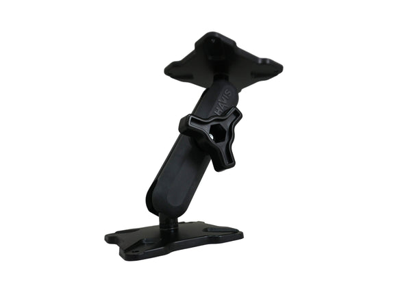 Havis DBM-1100-KL-0303 | Dual Ball Mount with 1.00″ Knob-Style Long Housing & Two Standard Stem VESA 75 Plates